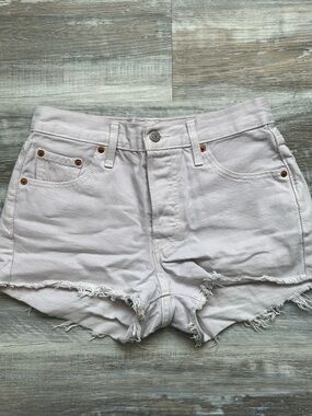 Levi’s lavender denim shorts